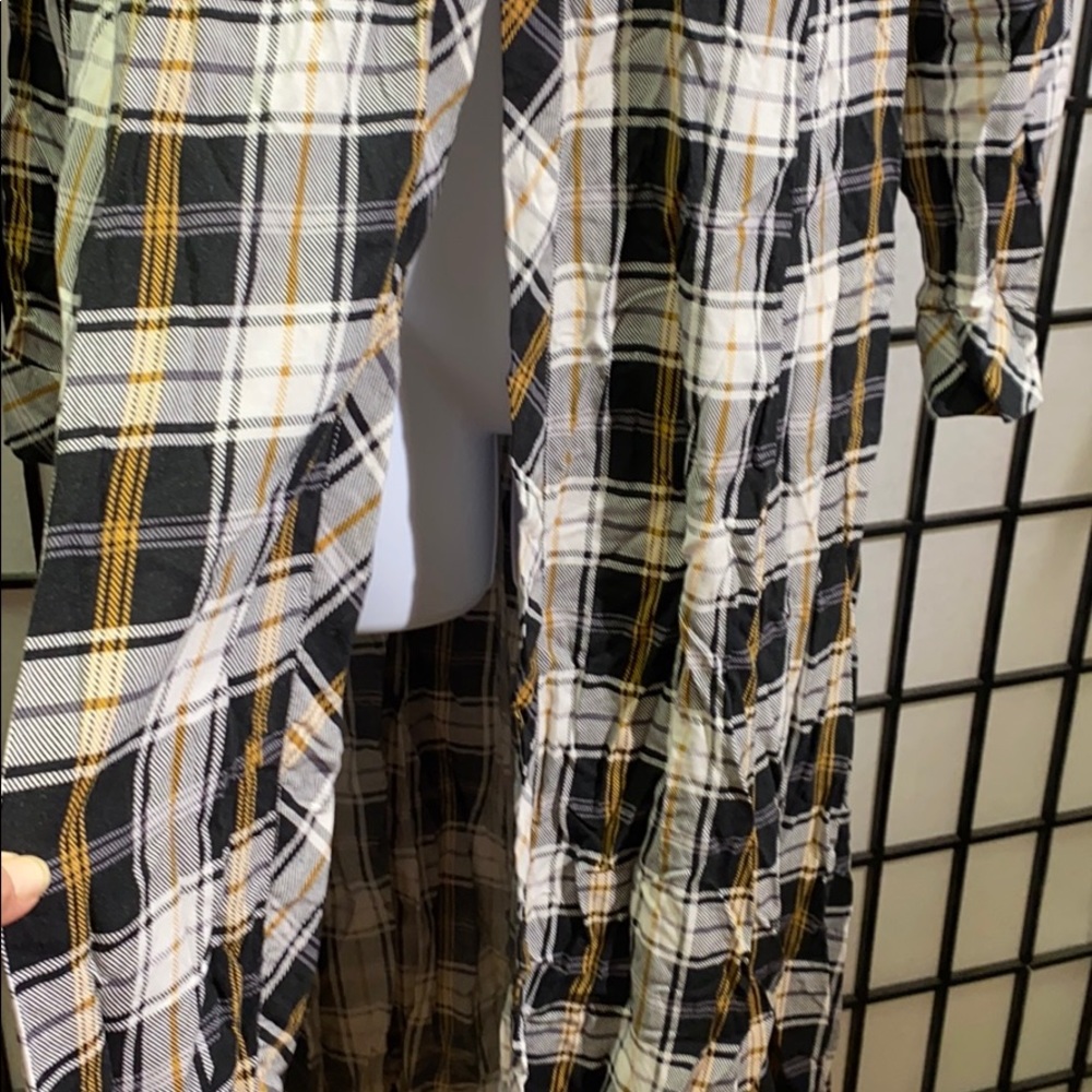 Torrid 1/2 Button Down Flannel Duster Size 1 - image 2